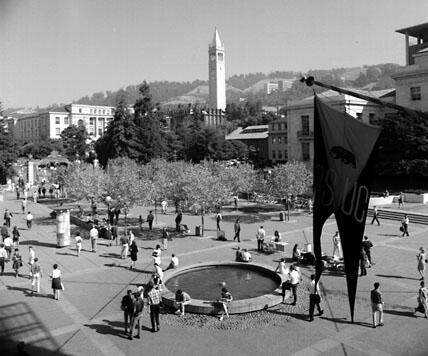 Plaza north of student union, September 1966
