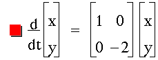 function(optotal(t),vector(x,y))=matrix(2,2,1,0,0,-2)*vector(x,y)