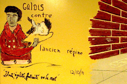 Painting of Galois on the 7th floor of Evans
Hall