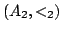 $ (A_2,<_2)$