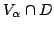 $ V_\alpha \cap D$