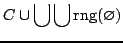 $\displaystyle C \cup \bigcup \bigcup {\rm rng}({\varnothing})$