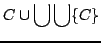 $\displaystyle C \cup \bigcup \bigcup \{ C \}$