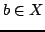 $ b \in X$