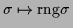 $ \sigma \mapsto {\rm rng}\sigma$