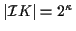 $ \vert{\mathcal I}K\vert = 2^\kappa$