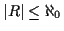 $ \vert R\vert \leq \aleph_0$