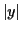 $\displaystyle \lvert y \rvert$