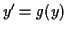$ y' = g(y)$