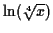 $ \ln(\sqrt[4]{x})$