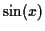 $ \sin(x)$