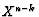 $ X^{n-k}$