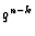$ q^{n-k}$