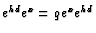 $ e^{hd}e^x=qe^xe^{hd}$