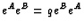 $ e^Ae^B=qe^Be^A$