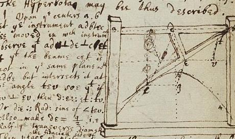 Newton's manuscript on the laws of motion